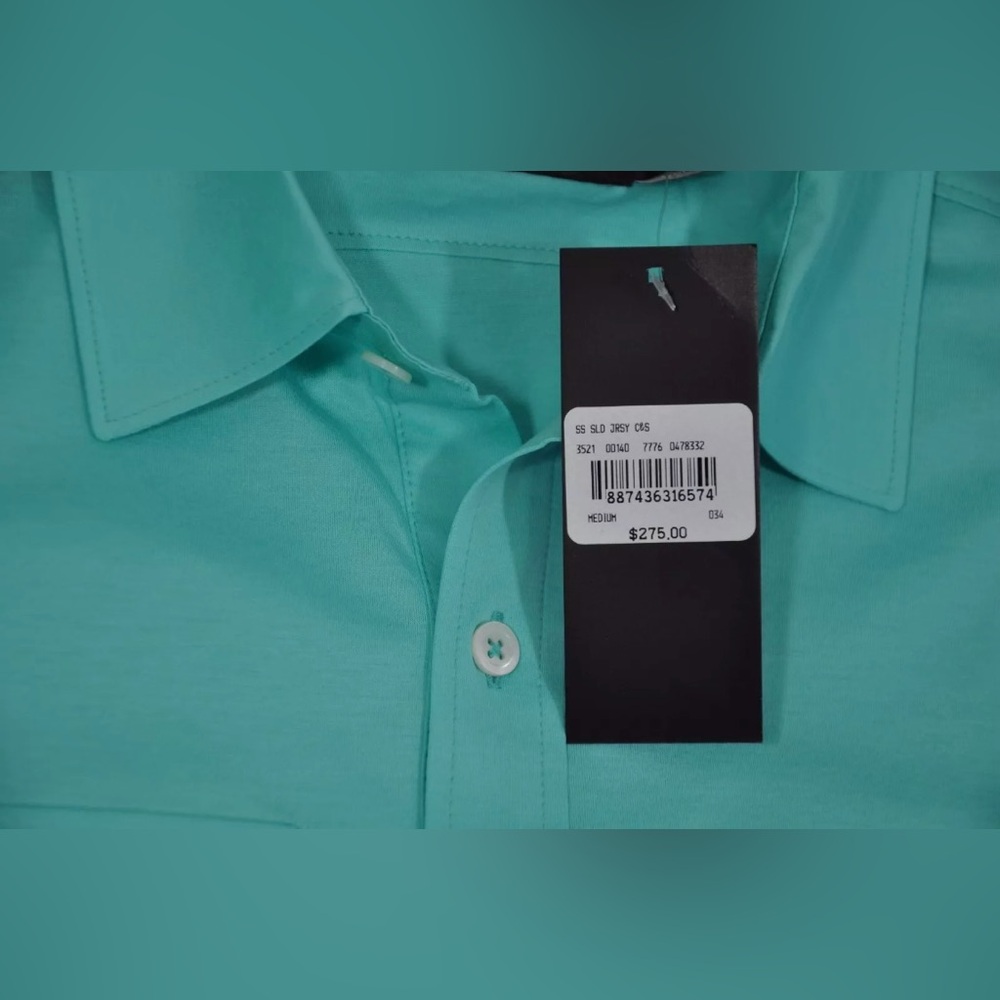 NWT Men's Ralph Lauren Black Label, Cotton Jersey Polo. Size M. $275 Italy Made - Picture 7 of 10